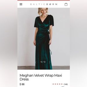 Baltic Born Meghan Velvet Wrap Maxi